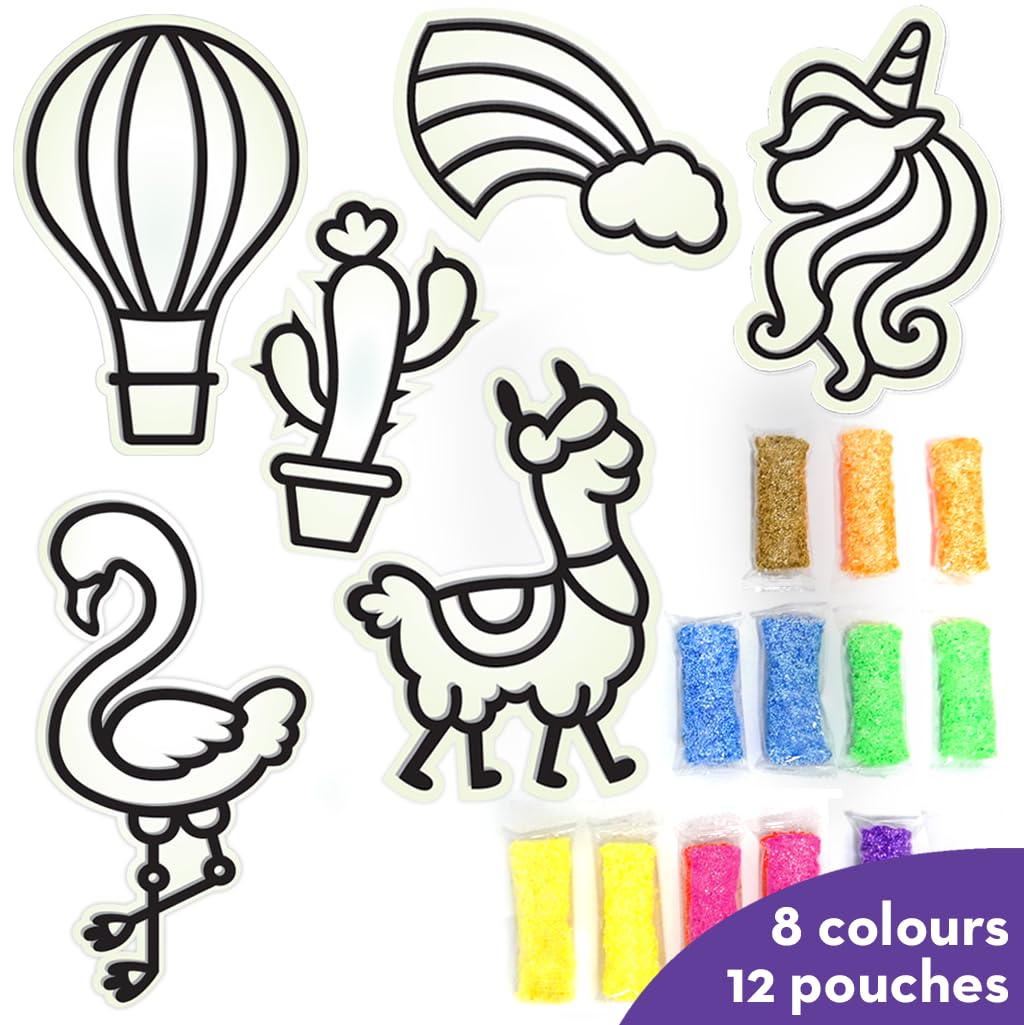 Imagimake Clay Stickers: Wonderland | No Mess Air Dry Foam Clay for Kids, 12 Clay Pouches, 8 Colors, 6 Unique DIY Stickers | Craft Supplies, Travel Toys | Birthday Gifts for Kids Ages 3 4 5 6 7 8