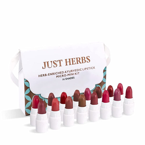 Just Herbs Herb Enriched Ayurvedic Lipstick Micro-Mini Kit - Distacart