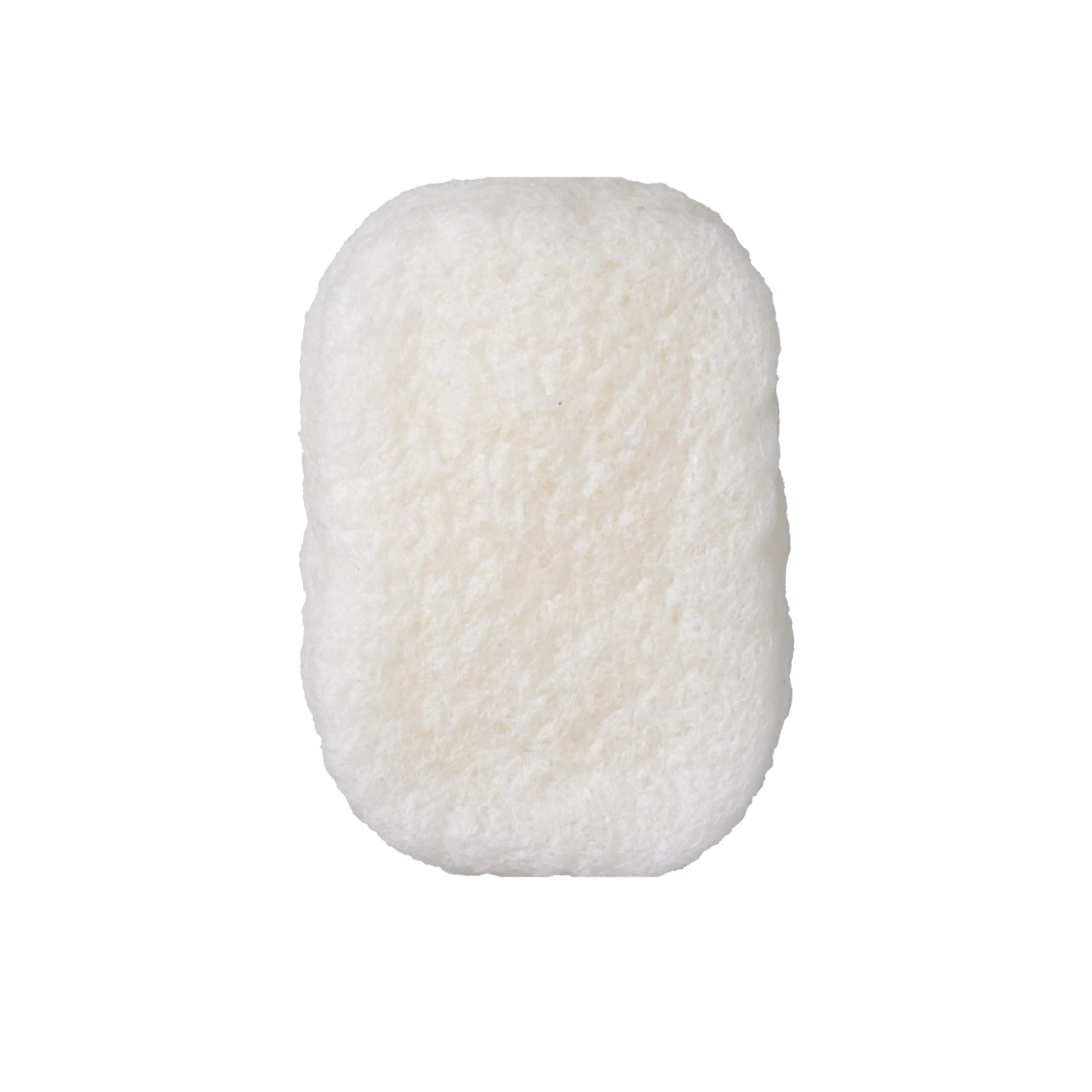 ILEM JAPAN Natural Konjac Body Sponge - Soft White Sponge for All Skin, Exfoliating, Gentle Japanese Skincare Tool for Bath & Shower | For Men & Women | Help Reduction of Fine lines & Wrinkles