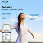 Thumbnail for Vokin Biotech Selenium Capsules 40mcg - Superior Absorption - 90 Vegetarian Capsules