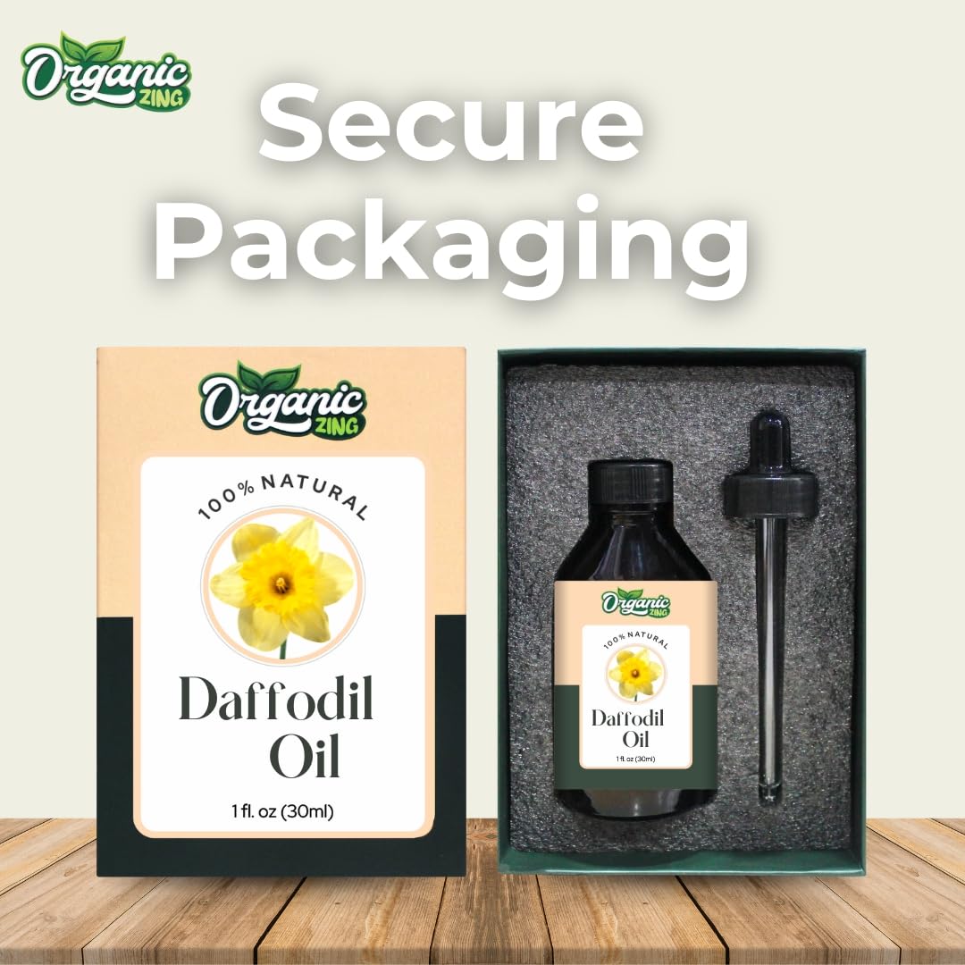 Organic Zing Daffodil (Narcissus jonquilla) Oil | Pure & Natural Essential Oil for Aroma and Diffusers