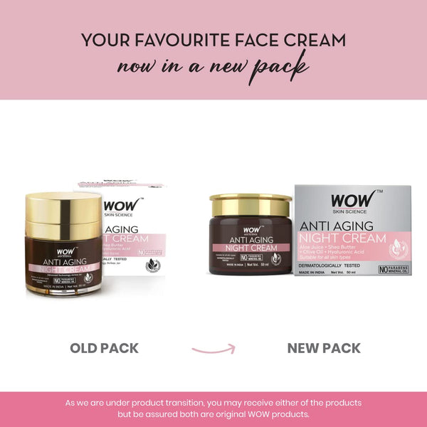 Wow Skin Science Anti Aging Night Cream - Distacart