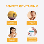 Thumbnail for Vokin Biotech Vitamin C 40mg with Amla 1000mg for Immunity - Skin Care - Antioxidants 20 Effervescent Tablets Orange Flavor