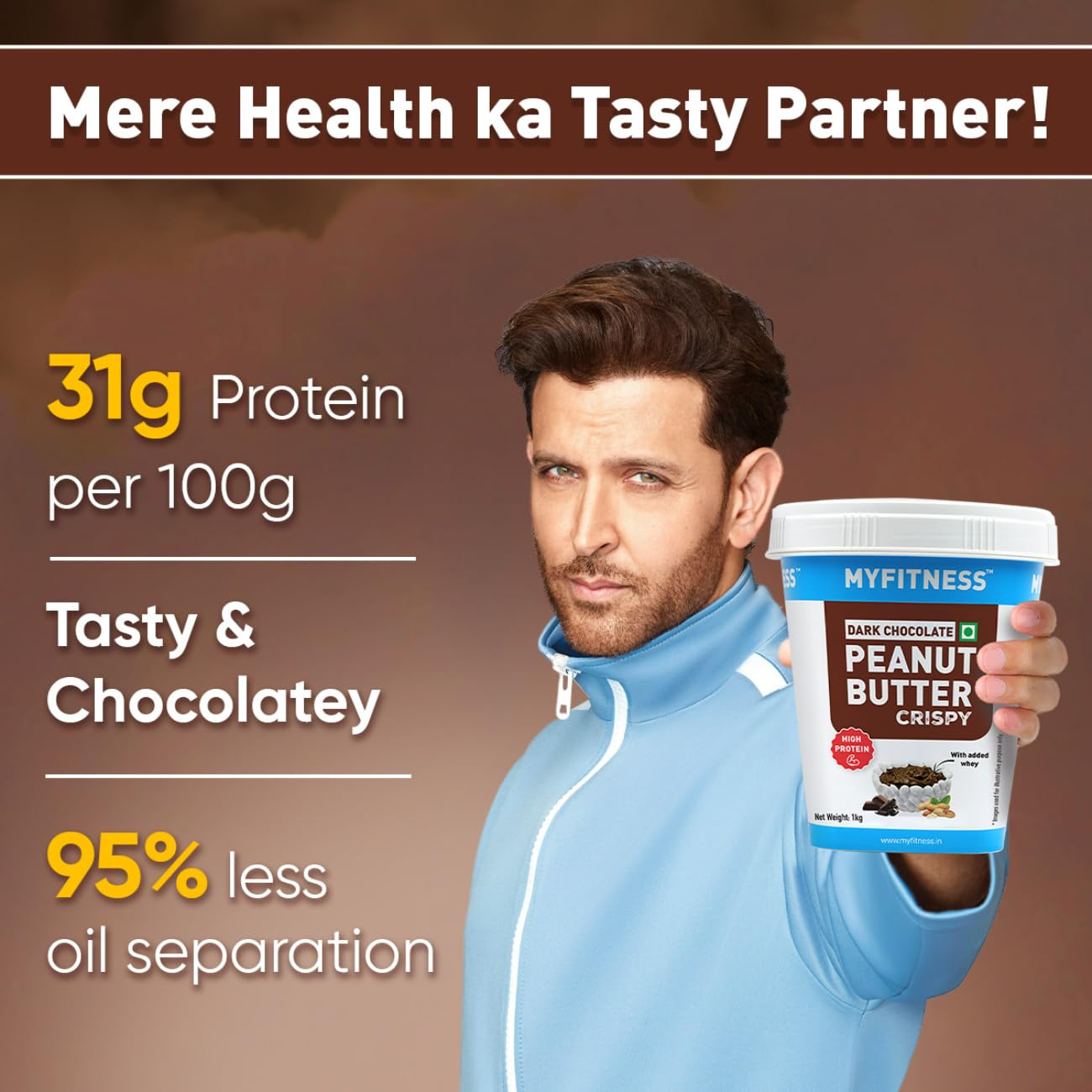 Myfitness High Protein Dark Chocolate Peanut Butter Crispy