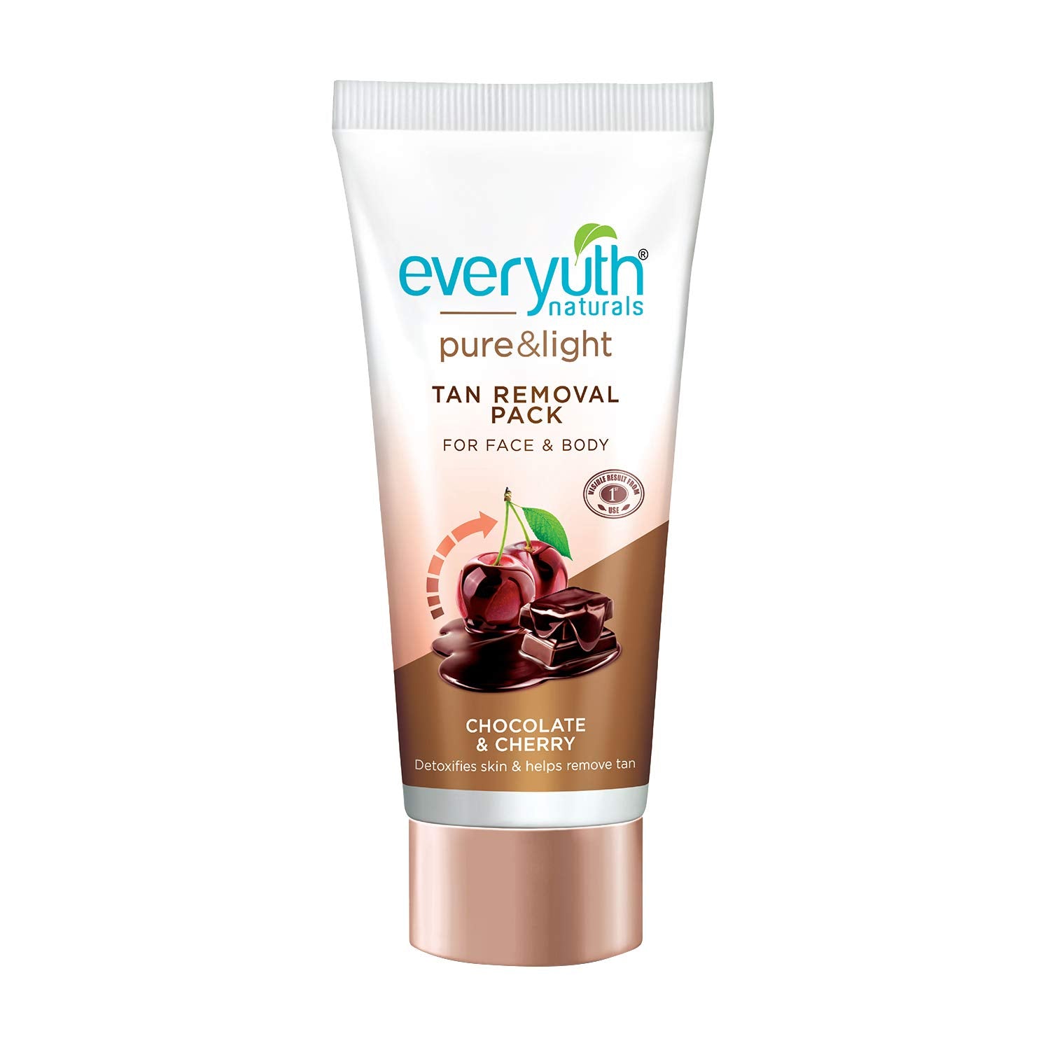 Everyuth Naturals Chocolate And Cherry Tan Removal Face & Body Pack - Distacart