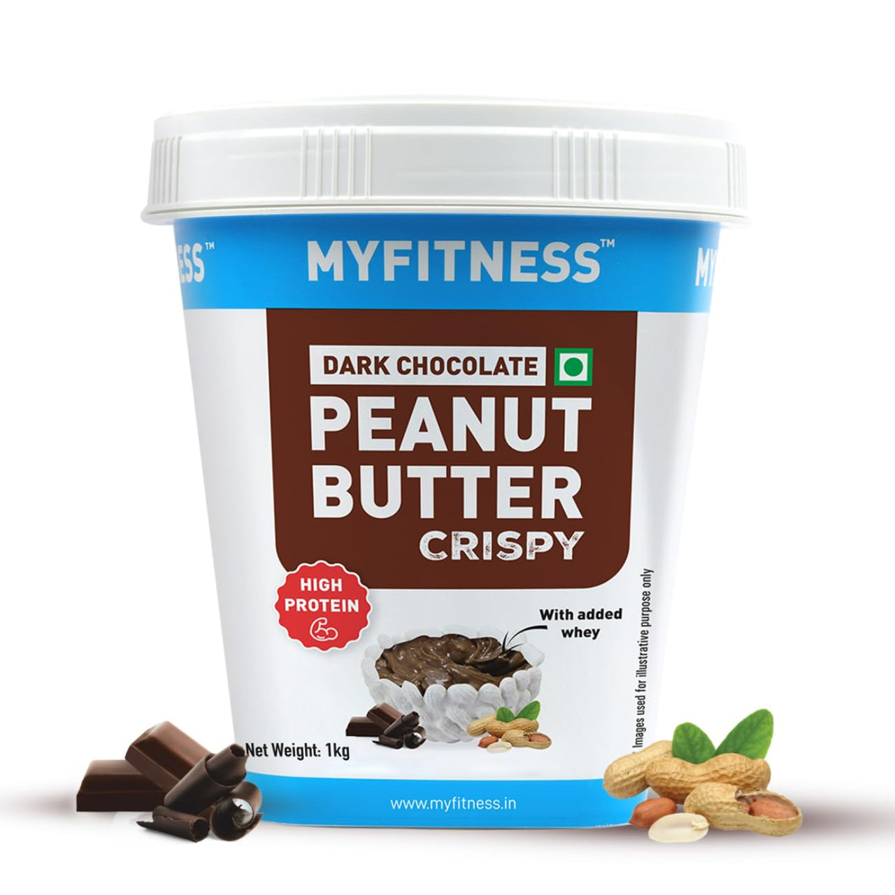 Myfitness High Protein Dark Chocolate Peanut Butter Crispy - Distacart