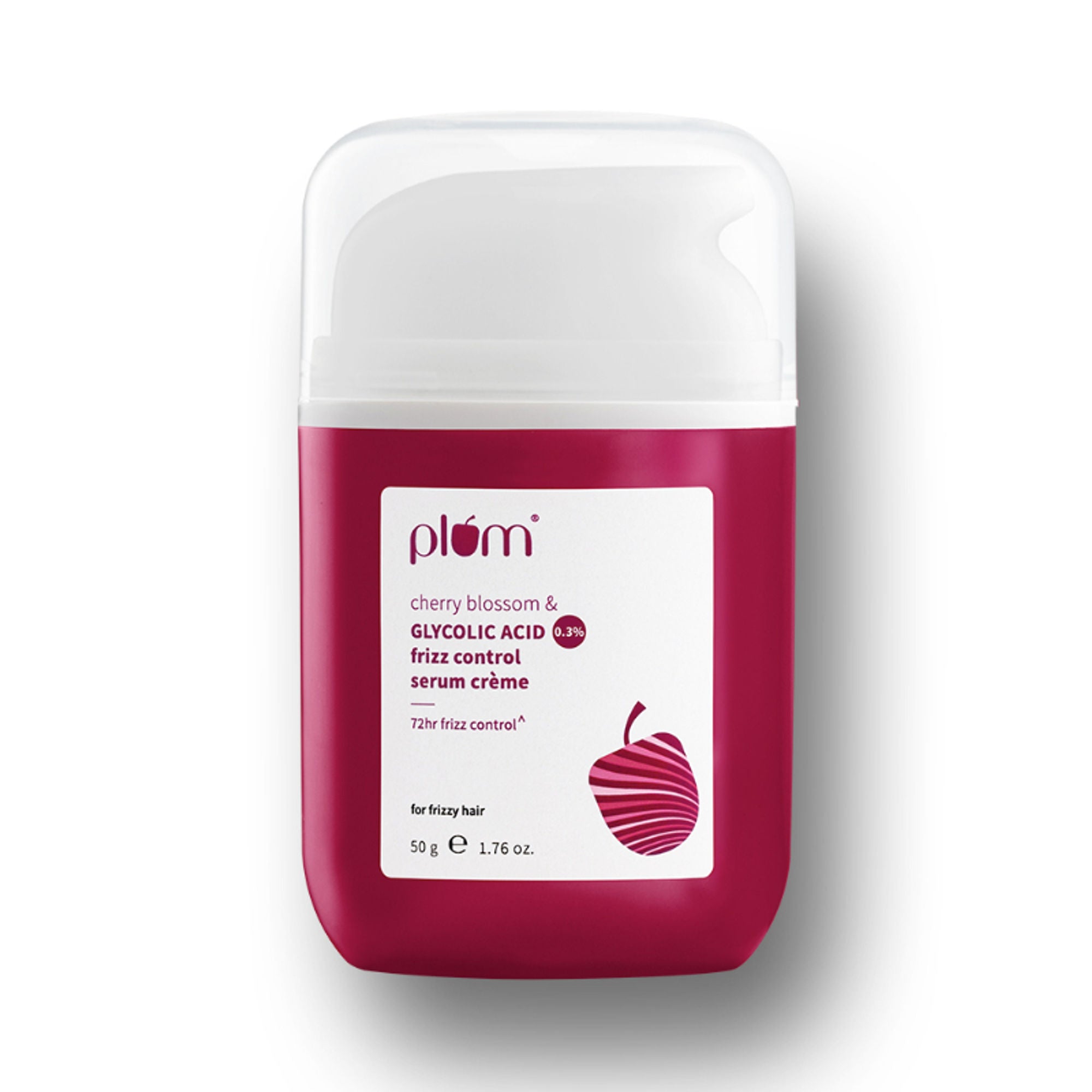 Plum 0.3% Glycolic Acid & Cherry Blossom Frizz Control Hair Serum Creme - Distacart