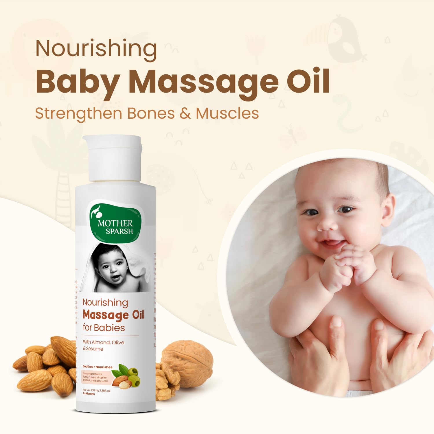 Mother Sparsh Gift Set for Babies, Combo of 5 Baby Skin Care Essentials (Sunshine Box) - Distacart
