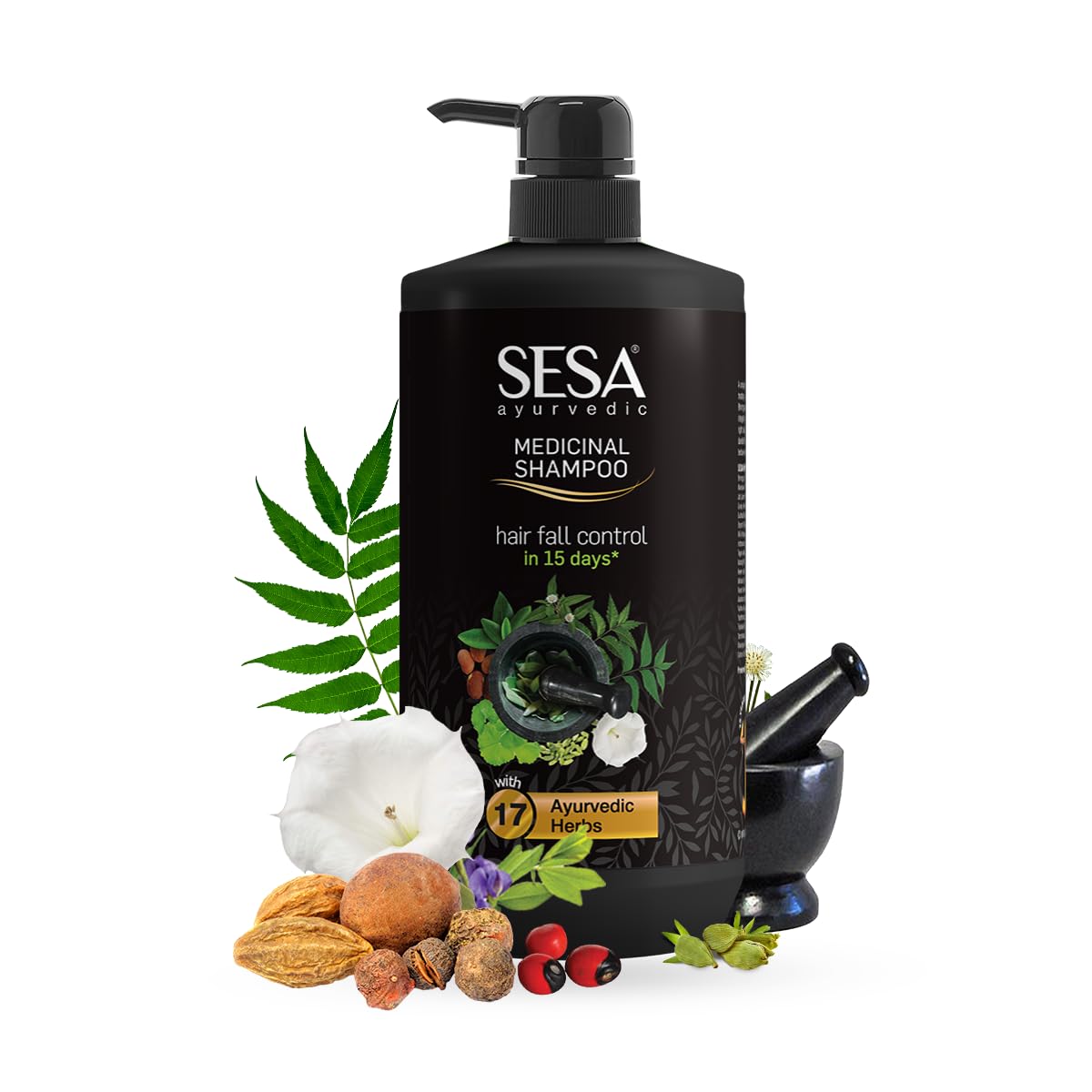Sesa Ayurvedic Medicinal Shampoo For Hairfall Control & Anti Dandruff - Distacart