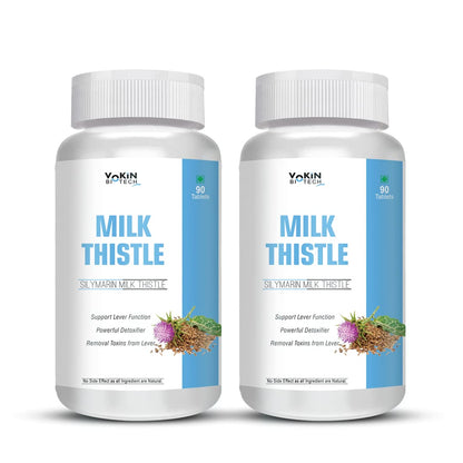 Vokin Biotech Milk Thistle Supplement for Liver Support and Liver Detox 90 Tablets