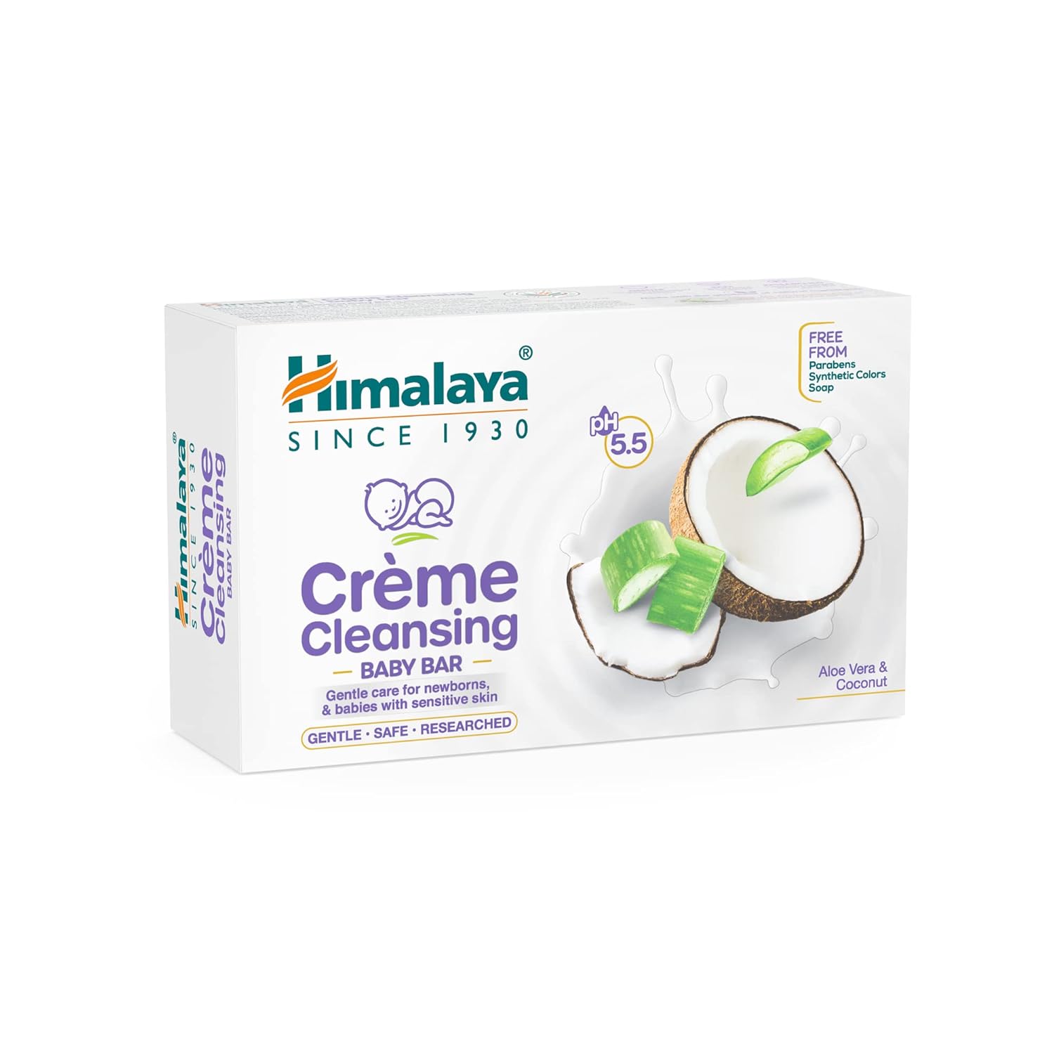 Himalaya Herbals Creme Cleansing Baby Bar For Baby's Sensitive Skin - Distacart