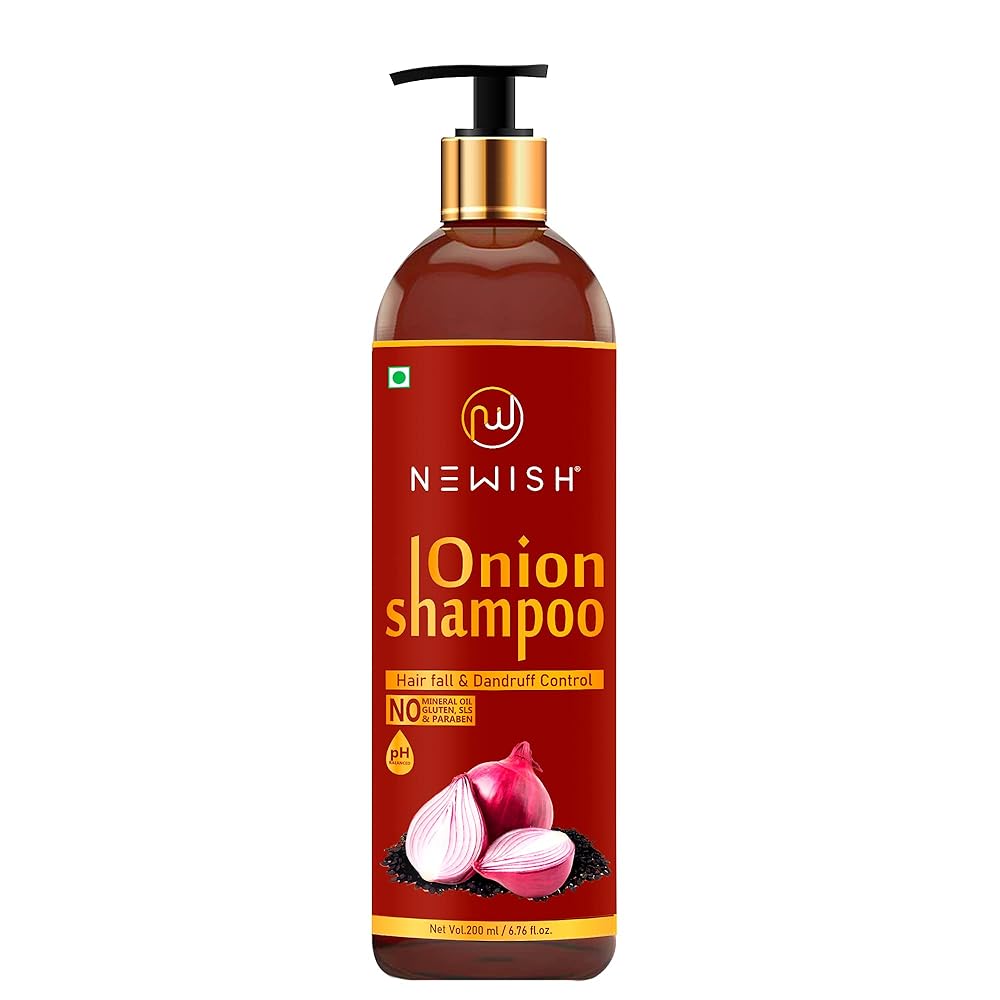 Newish Red Onion Shampoo For Hair Growth & Hair Fall Control - Distacart