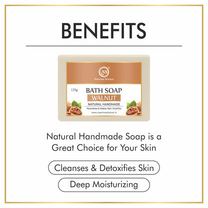 Nuerma Science Walnut Bath Soap | Nourishes & Makes Skin Youthful - Distacart