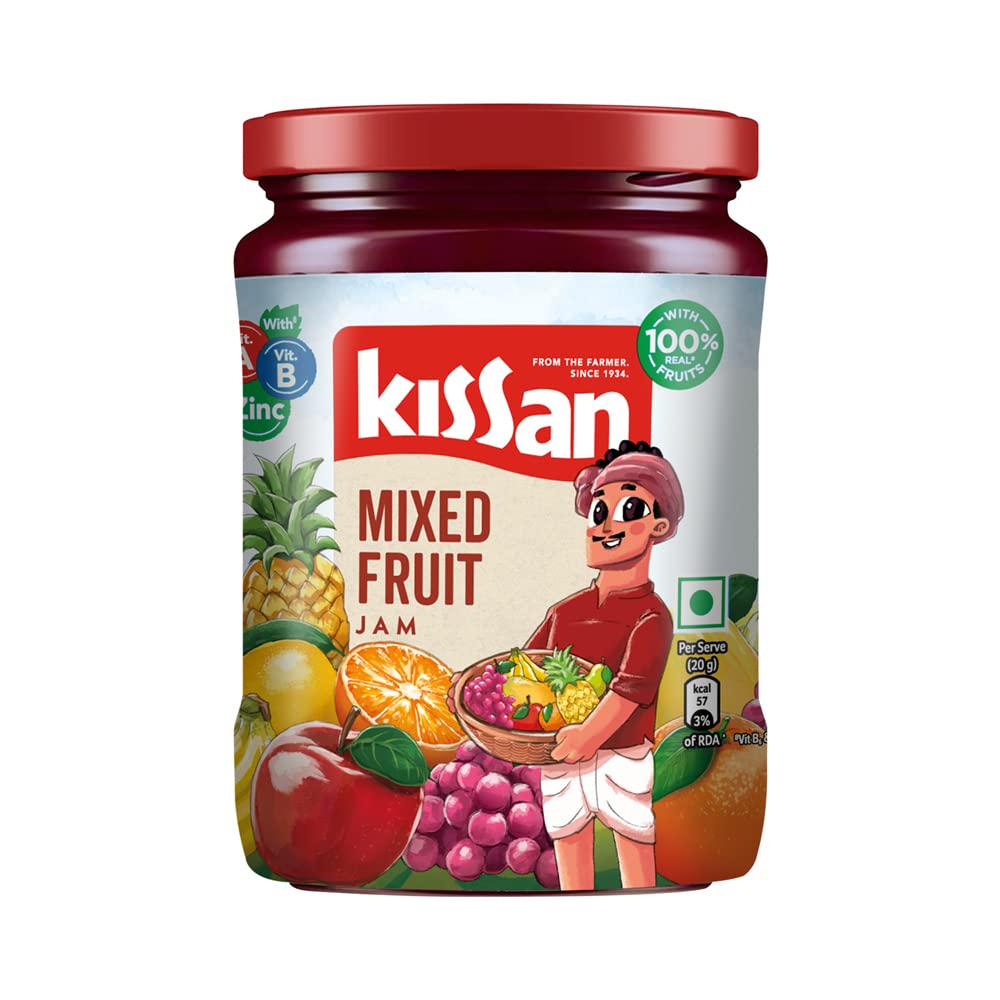 Kissan Mixed Fruit Jam With Fruit Ingredients - Distacart