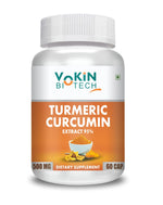 Thumbnail for Vokin Biotech Natural Turmeric Curcumin Extract 95%(Curcuminiod) With Piperine 60 Capsules 500Mg