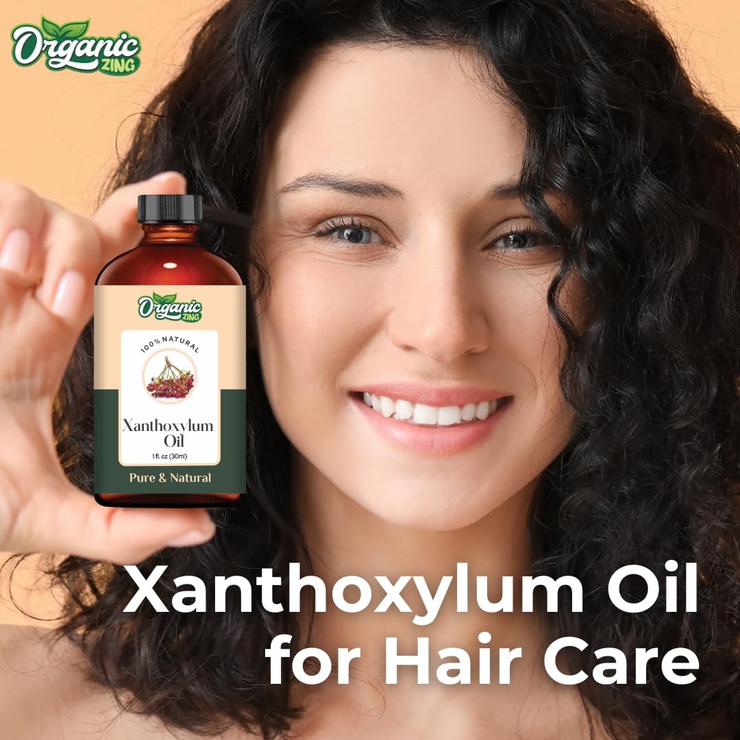 Organic Zing Xanthoxylum (Zanthoxylum) Oil | Pure & Natural Steam Distilled Essential Oil for Aroma, Diffusers & Massage