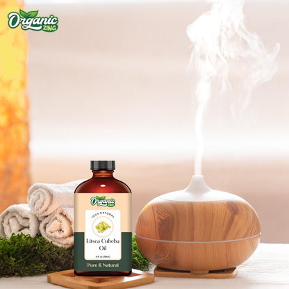 Organic Zing Litsea Cubeba Oil | Pure & Natural Essential Oil for Aroma & Diffusers - Distacart