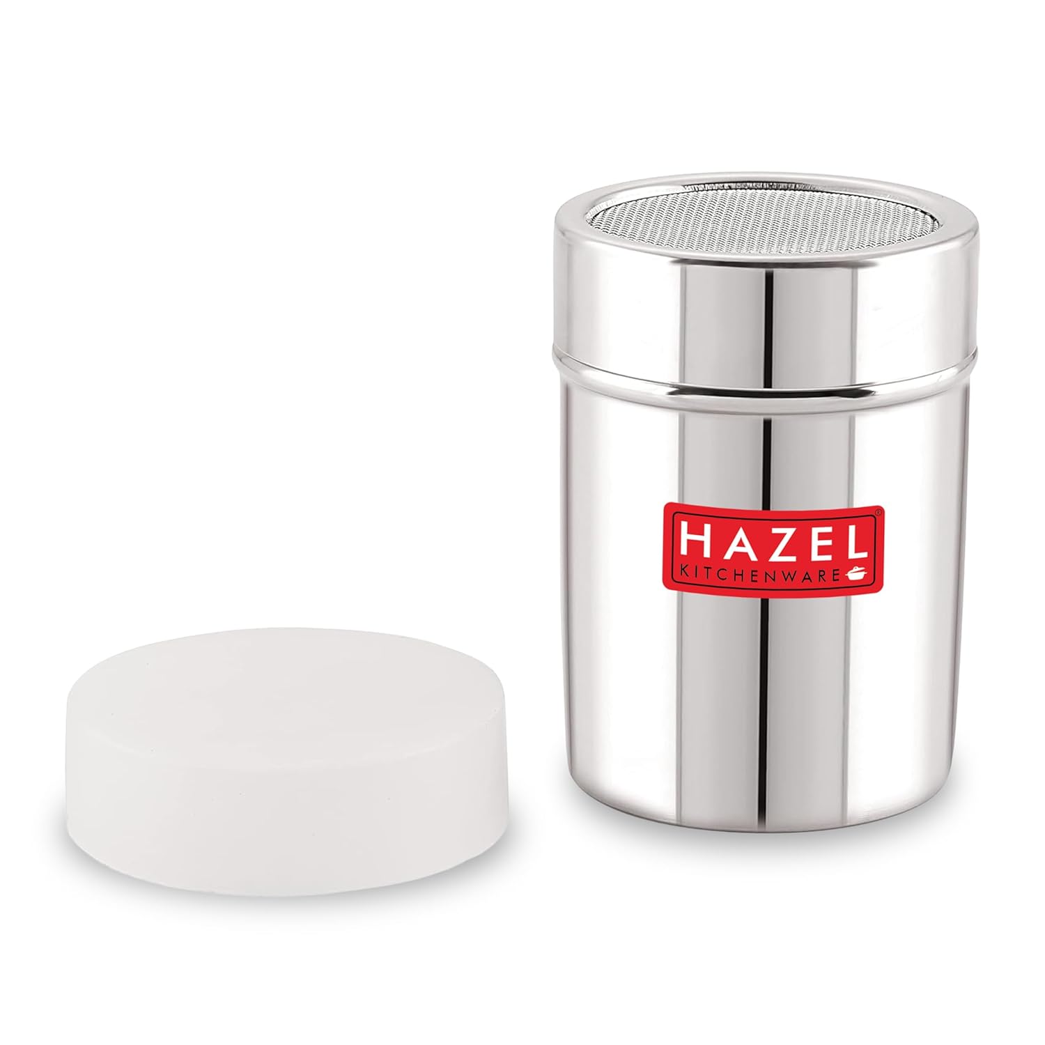HAZEL Stainless Steel Powder Shaker with ABS Lid | 310 ML - Dista