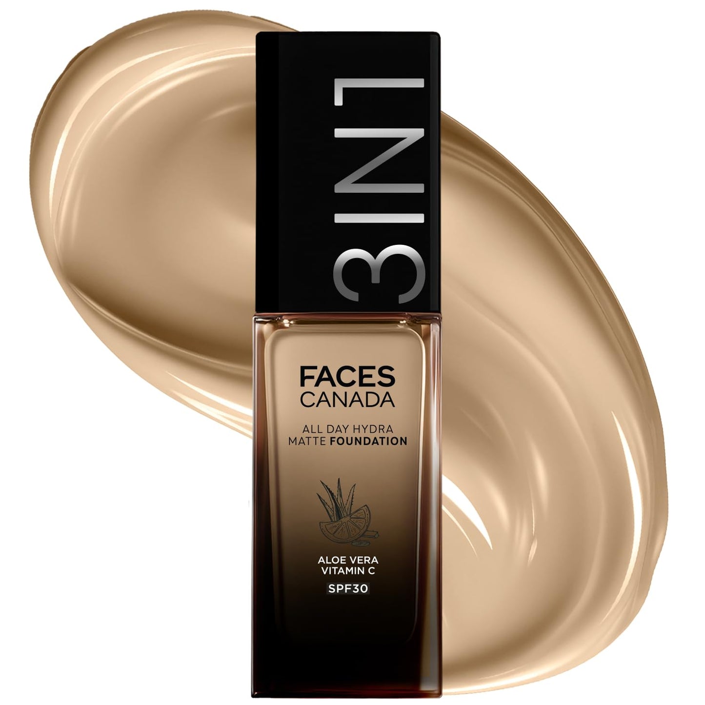 Faces Canada All Day Hydra Matte Foundation-Absolute Ivory 012 - Dista