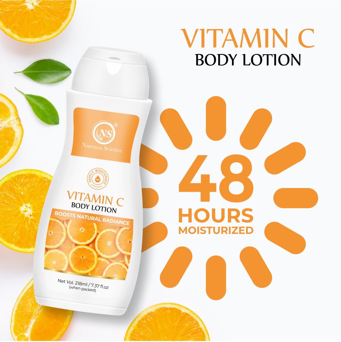 Nuerma Science Vitamin C Moisturizing Body Lotion | Deep Hydrating & Nourishing Body Lotion - Distacart