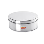 Thumbnail for Sumeet Stainless Steel Flat Canister/Storage Container (1.2Ltr) (17Cm) - Dista