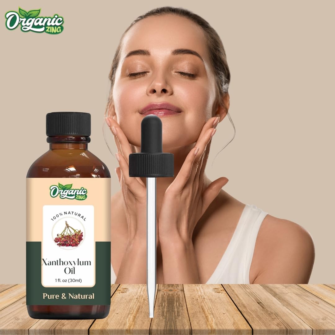 Organic Zing Xanthoxylum (Zanthoxylum) Oil | Pure & Natural Steam Distilled Essential Oil for Aroma, Diffusers & Massage - Distacart
