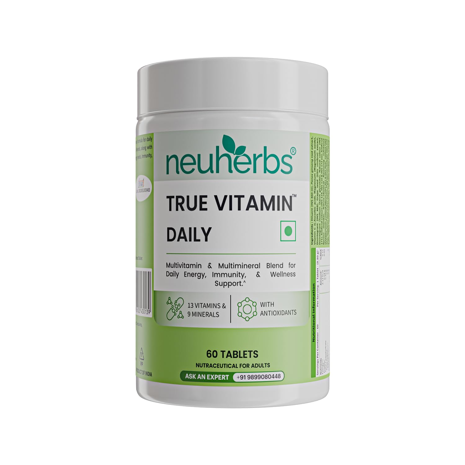 Neuherbs True Vitamin Tablets - Pomegranate Flavor