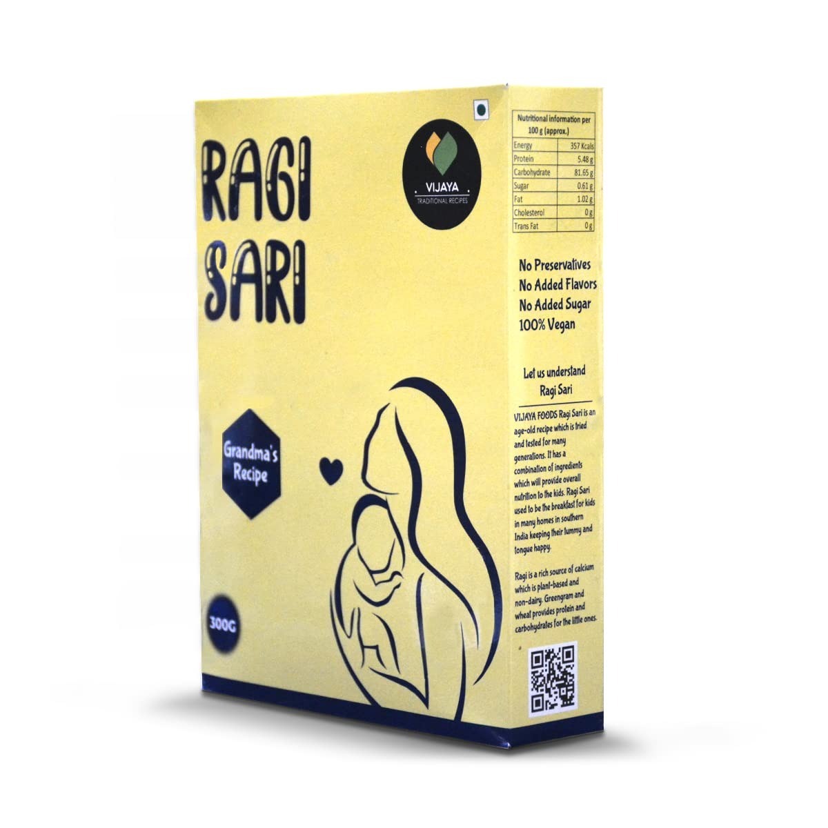 Vijaya Traditional Recipes Ragi Sari - Distacart
