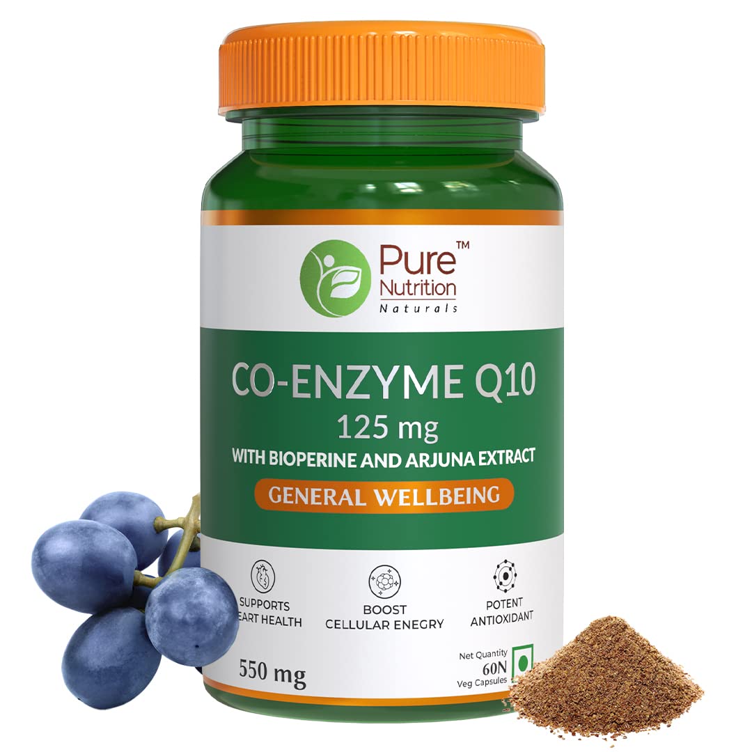 Pure Nutrition Bio Coenzyme Q10 125 mg Veg Capsules - Distacart