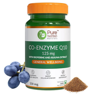 Pure Nutrition Bio Coenzyme Q10 125 mg Veg Capsules - Distacart