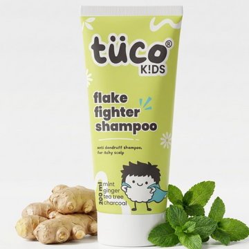 TuCo Intelligent Kids Anti-Dandruff Shampoo With Wintergreen, Mint & Activated Charcoal, For Itchy Scalp & Rough Hair - Dista