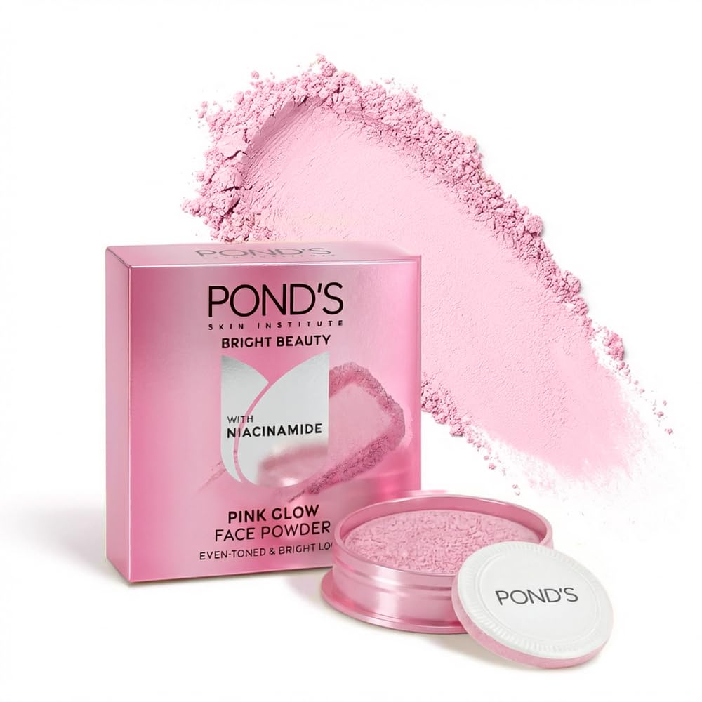 Ponds Oil Free Natural Glow Loose Face Powder - Pink Glow