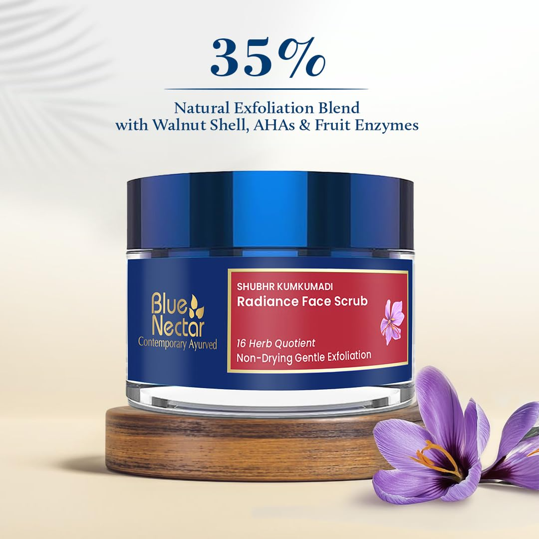 Blue Nectar Shubhr Kumkumadi Brightening & Radiance Face Scrub