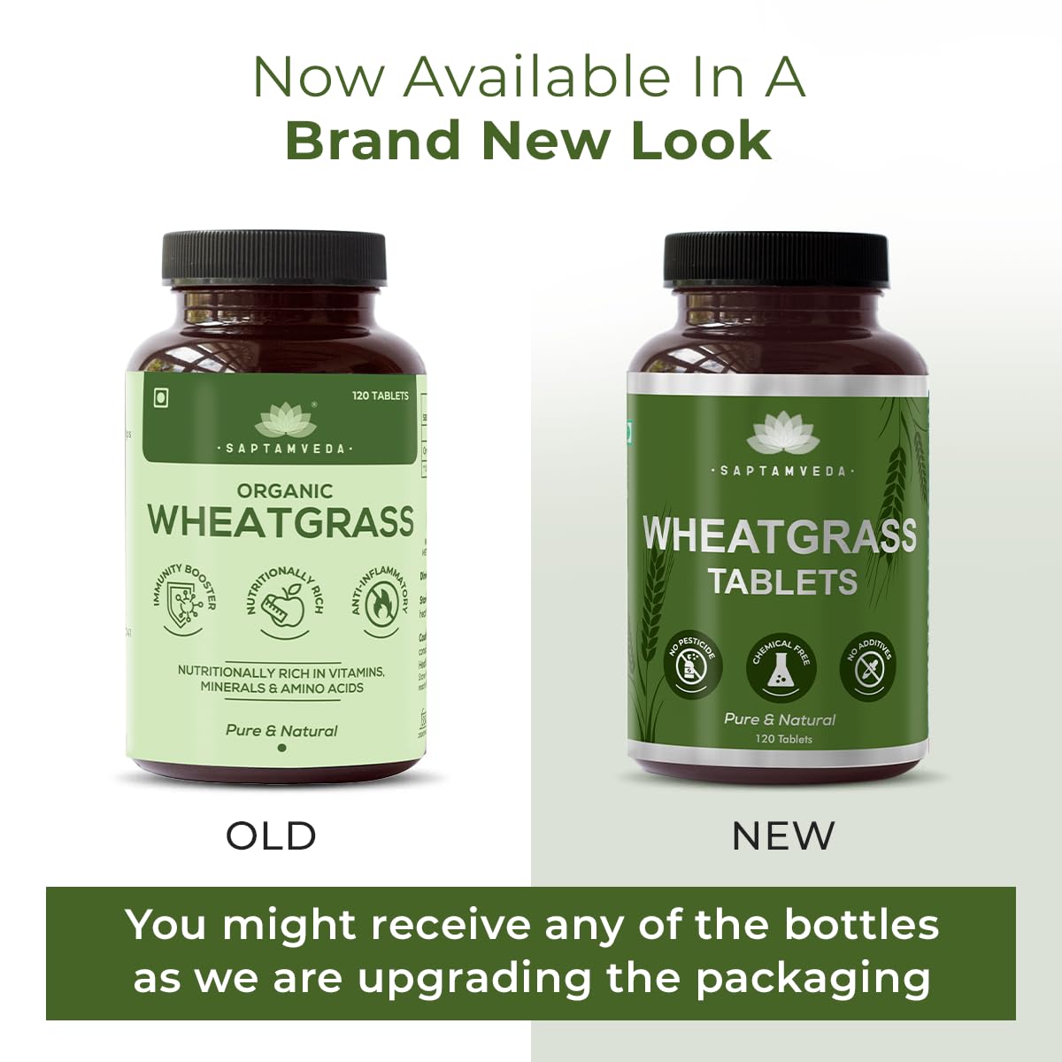 Saptamveda Organic Wheat Grass Tablets - Distacart