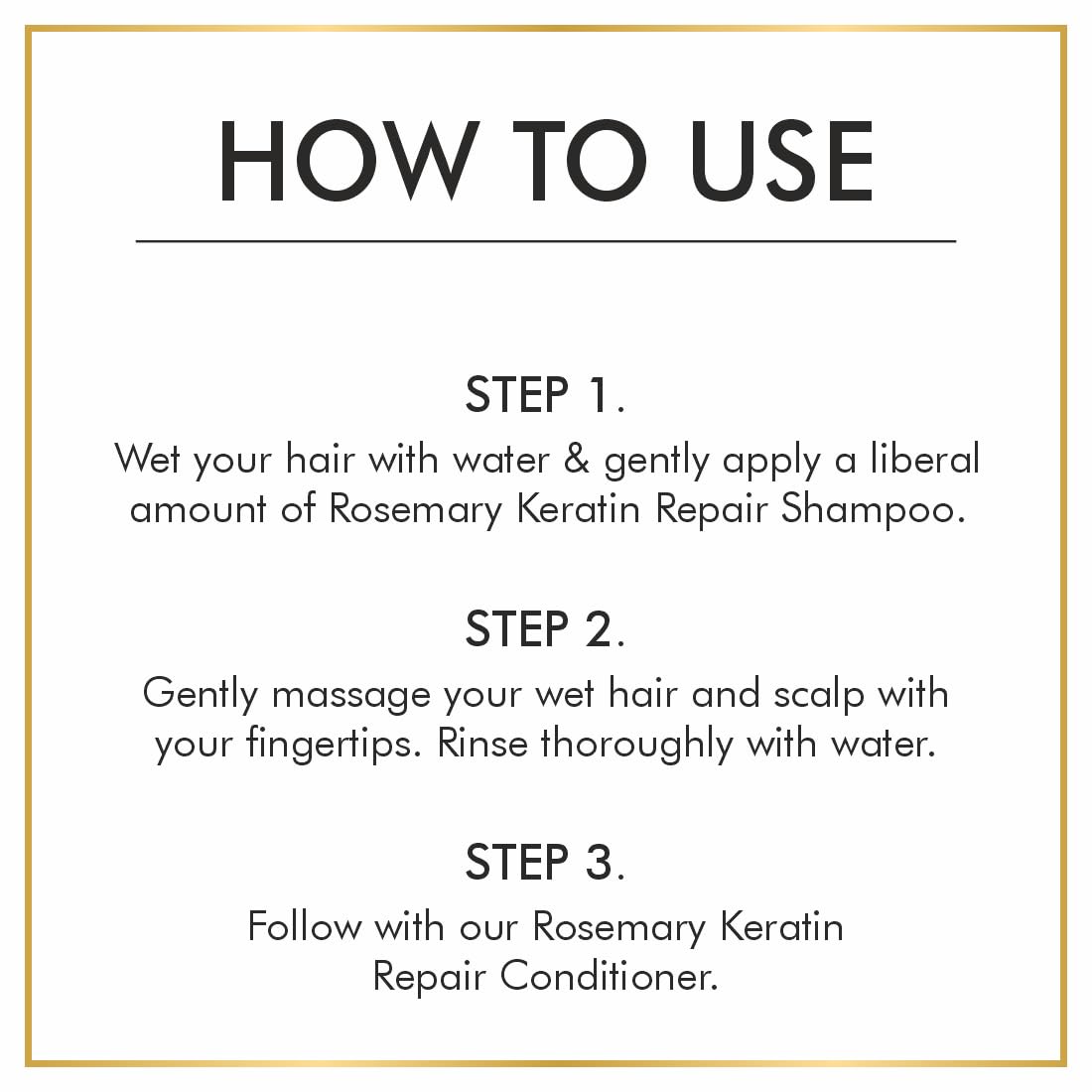 Nuerma Science Keratin Repair Rosemary Shampoo for Damaged, Dry & Frizzy Hair