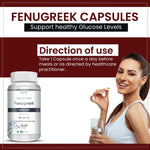 Thumbnail for Vokin Biotech Fenugreek Seed Extract Supplement 500mg, Silymarin Extract 300mg Support Healthy Glucose Levels,90 capsules