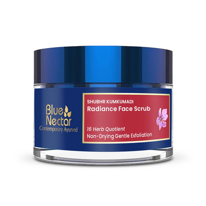 Blue Nectar Shubhr Kumkumadi Brightening & Radiance Face Scrub - Distacart