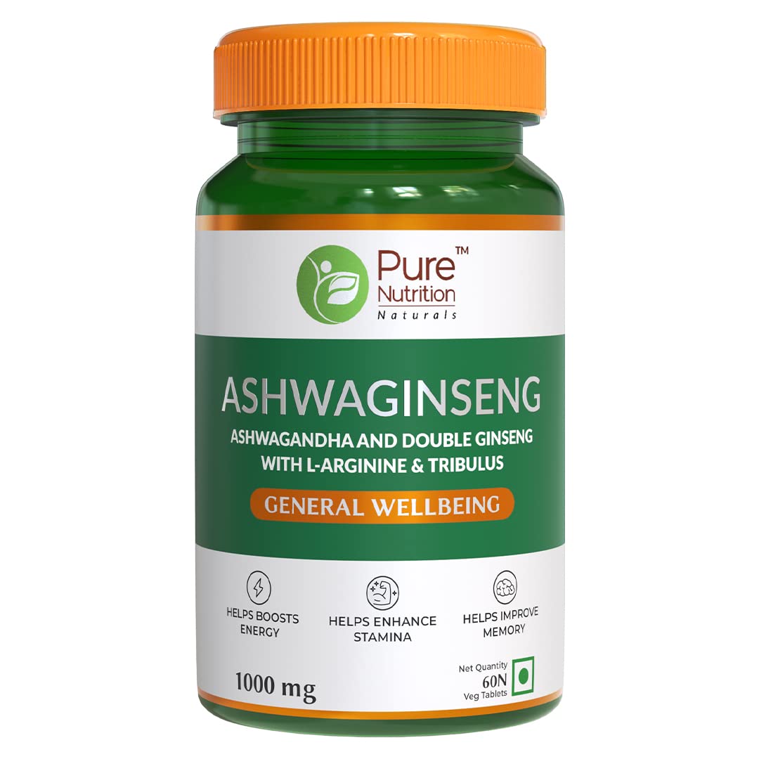 Pure Nutrition Ashwaginseng Veg Tablets - Distacart