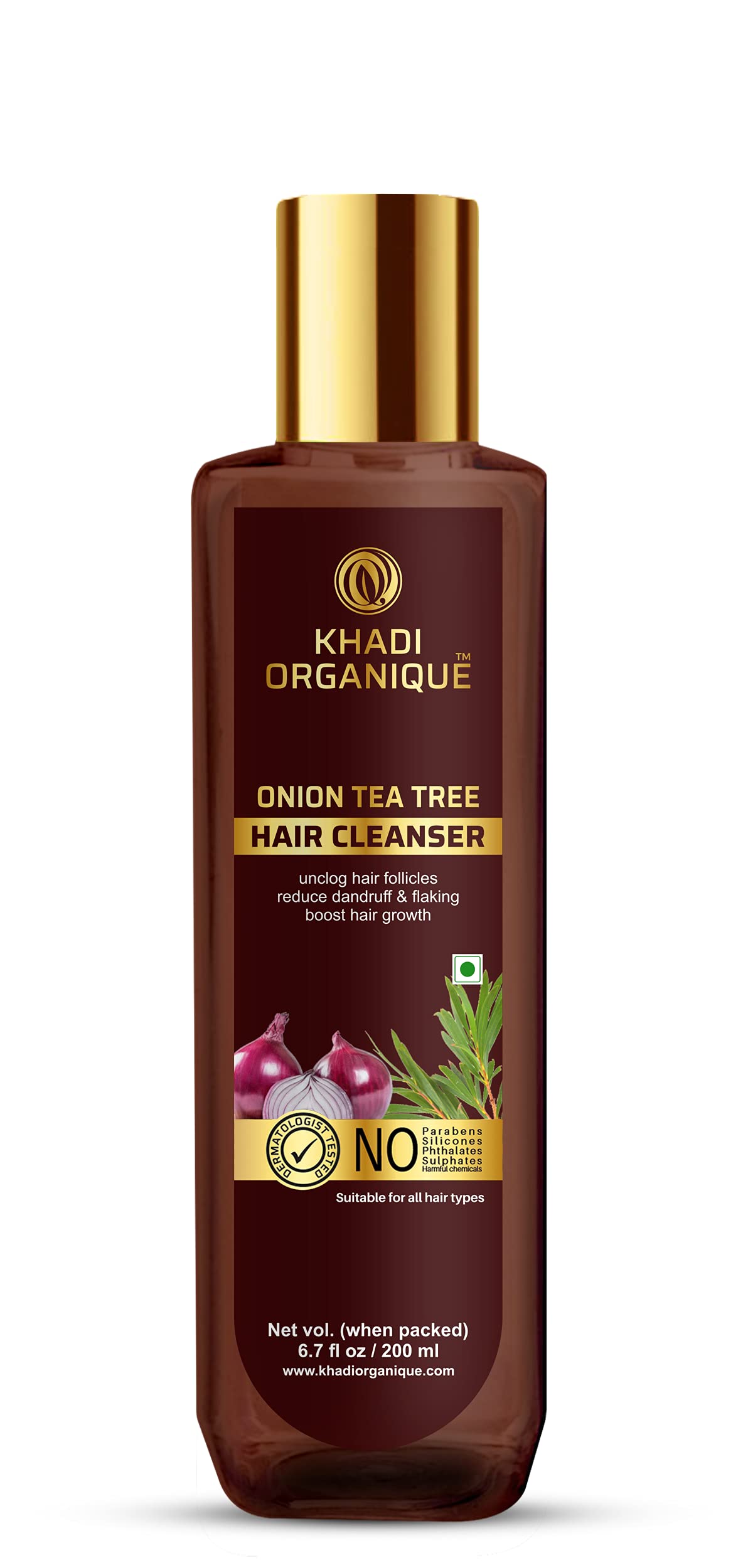 Khadi Organique Onion & Tea Tree Hair Shampoo
