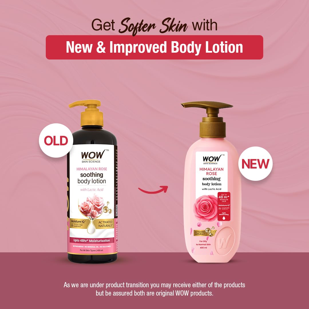 Wow Skin Science Himalayan Rose Body Lotion - Distacart