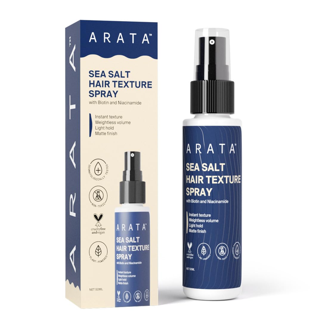 Arata Sea Salt Volumizing Hair Spray Infused with Niacinamide, Biotin & Sea Salt For Instantly Thicker, Full-Bodied Hair - Distacart