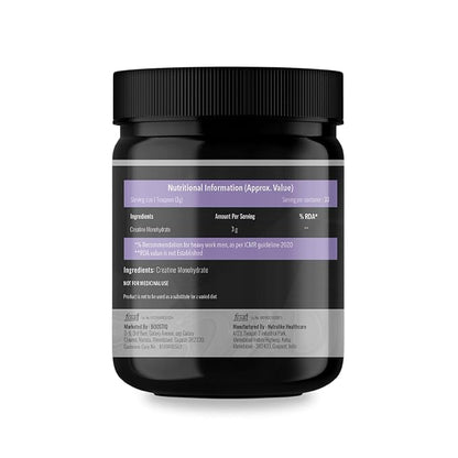 BOOSTIQ Creatine Monohydrate Powder - Unflavoured - Distacart