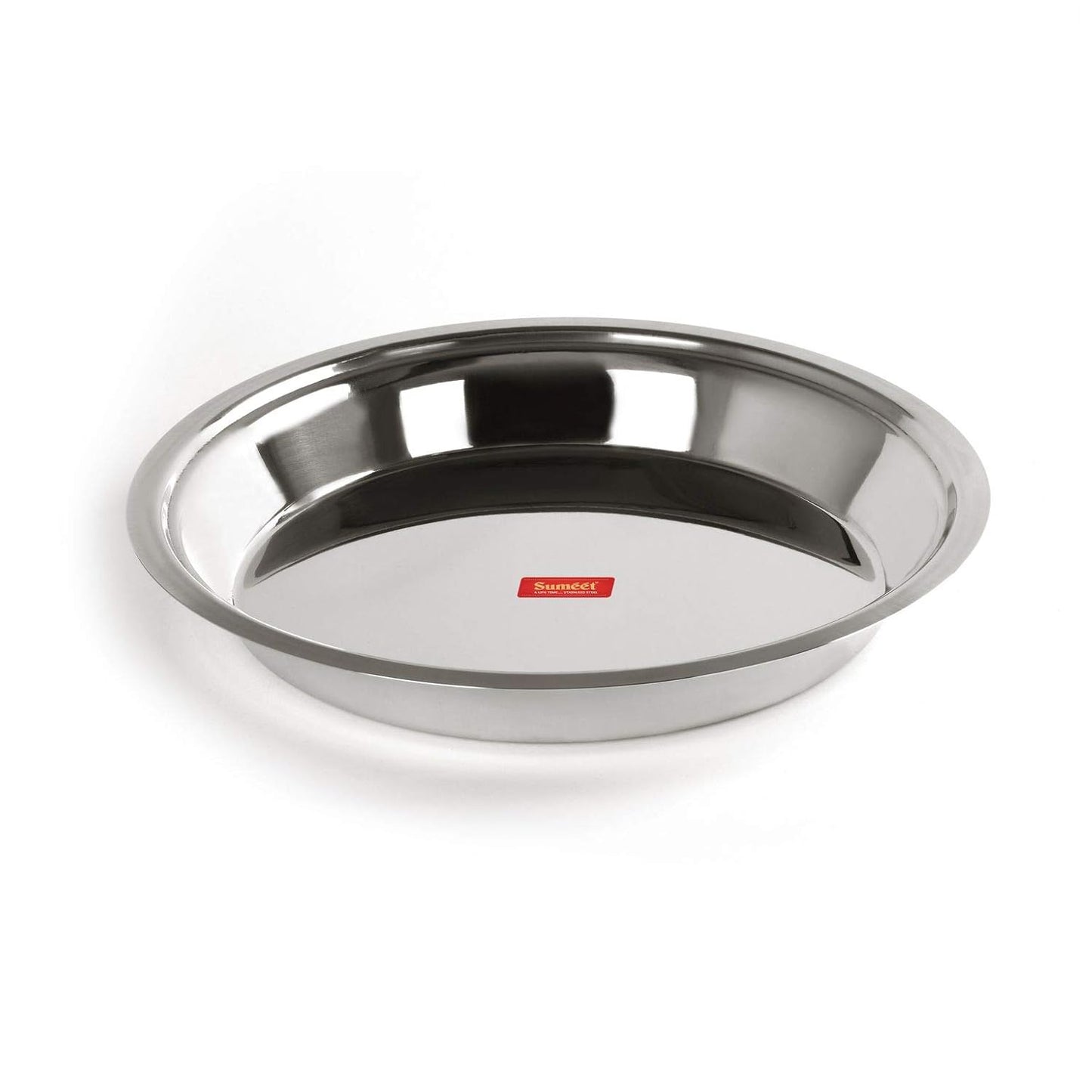 Sumeet Heavy Stainless Steel Parat (2.8 liter | 34Cm), Silver - Dista