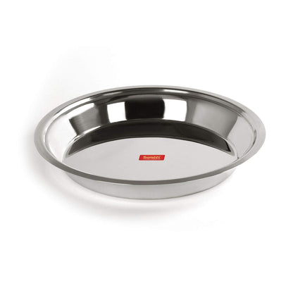 Sumeet Heavy Stainless Steel Parat (2.8 liter | 34Cm), Silver - Dista