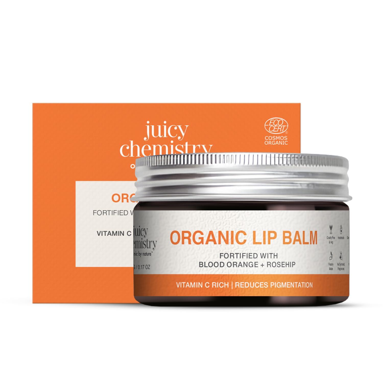 Juicy Chemistry Blood Orange & Rosehip Lip Balm - Distacart