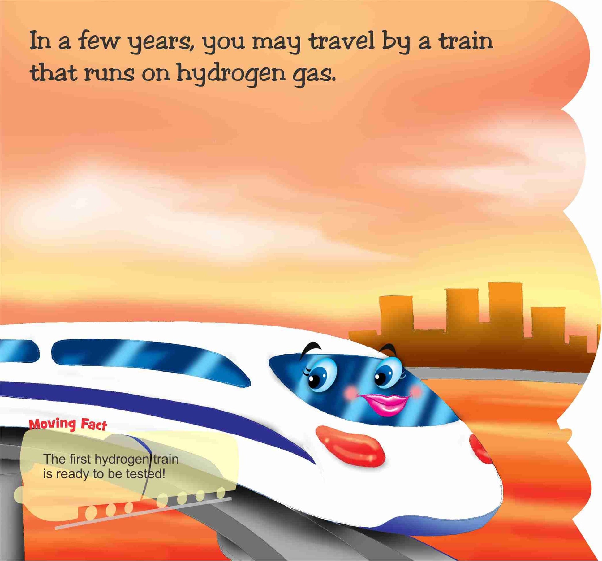 Flying Colours Cut Out Board Book - Train - Dista