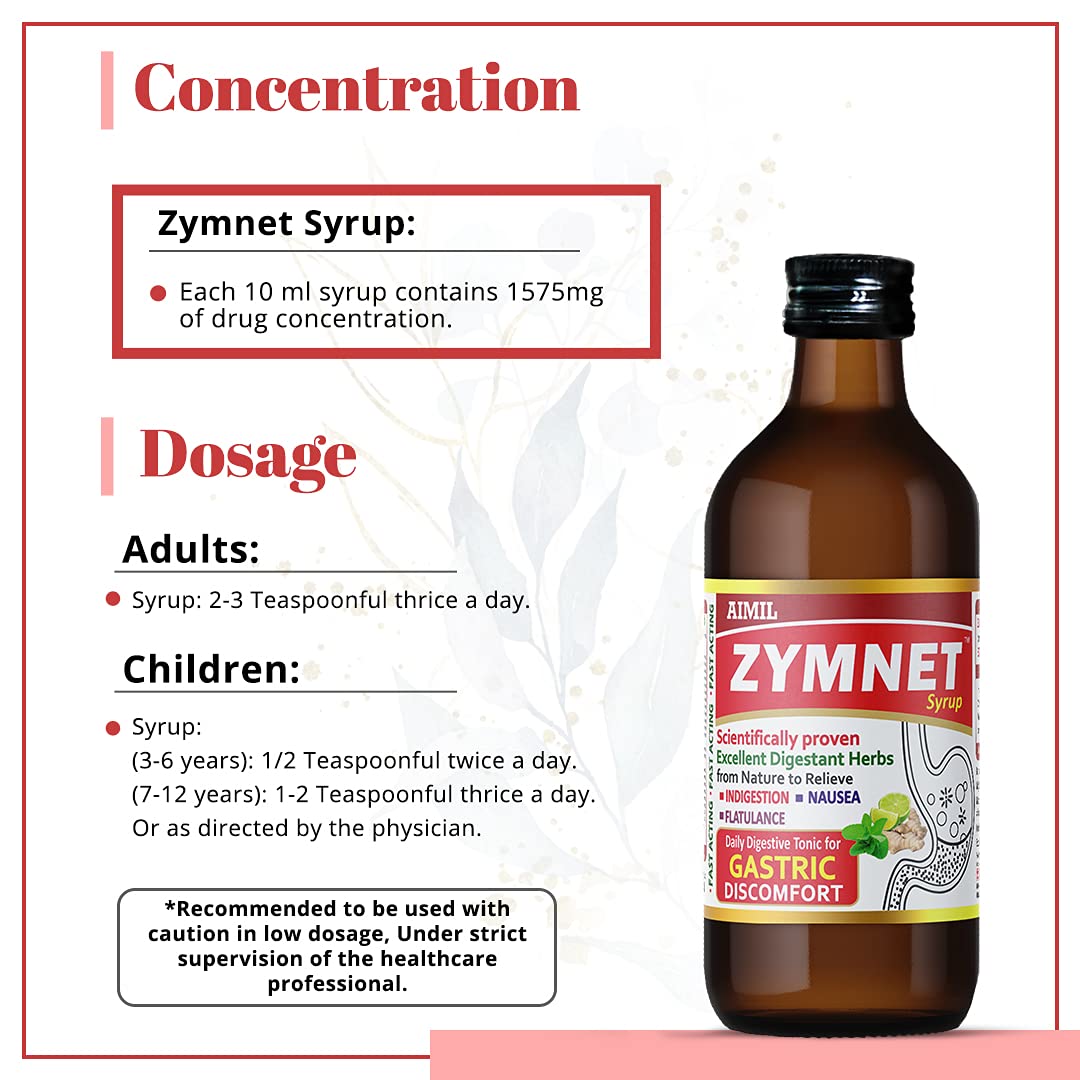 Aimil Ayurvedic Zymnet Plus Syrup