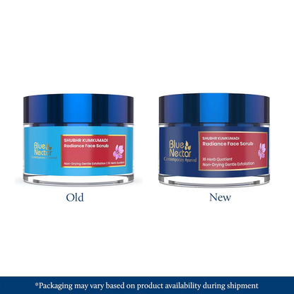 Blue Nectar Shubhr Kumkumadi Brightening & Radiance Face Scrub - Distacart
