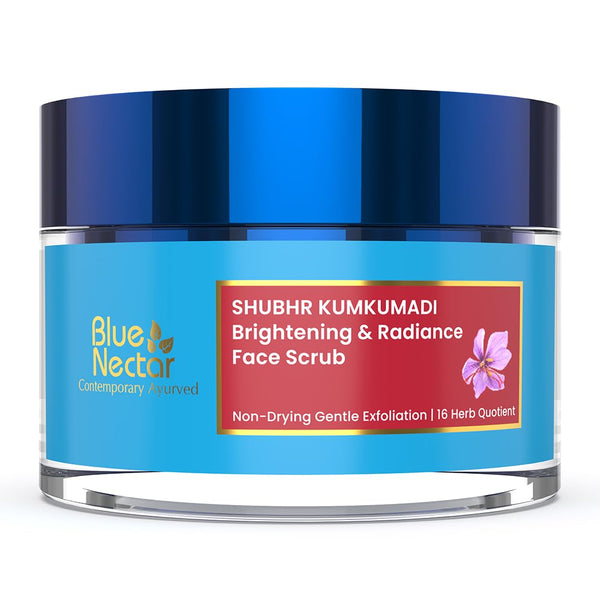 Blue Nectar Shubhr Kumkumadi Brightening & Radiance Face Scrub - Distacart
