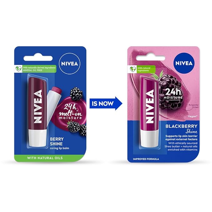Nivea Lip Balm - Berry Shine - Limited Time Offer - Distacart